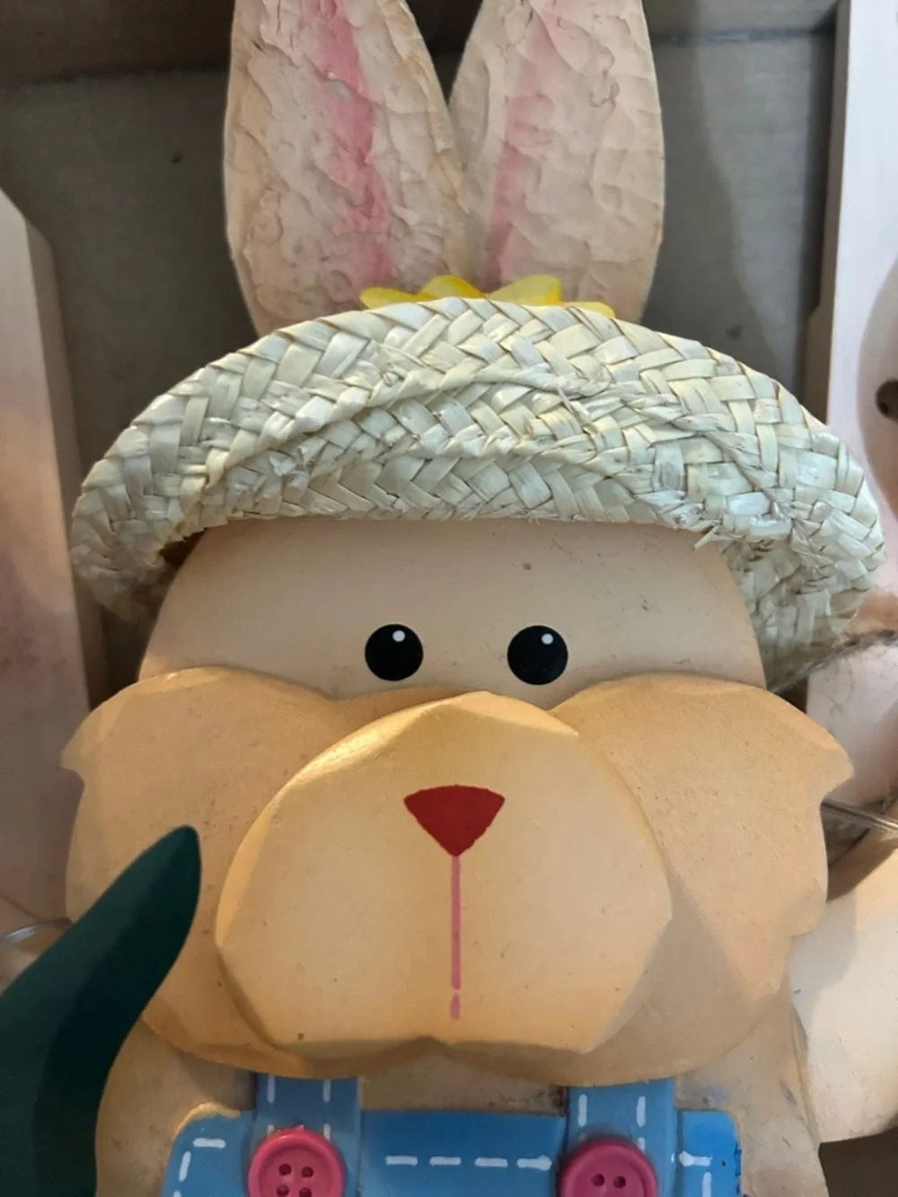 80’s Avon Spring Bunny Wall Decor in Pink, Yellow, Blue, Green